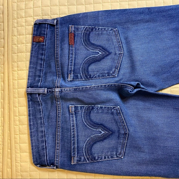 7 For All Mankind Kate Straight Leg Jeans 27 - Picture 5 of 8